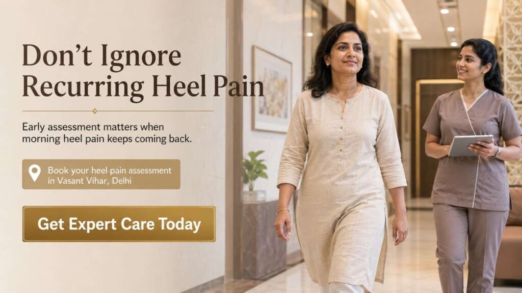 Heel pain in the morning treatment in Vasant Vihar Delhi
