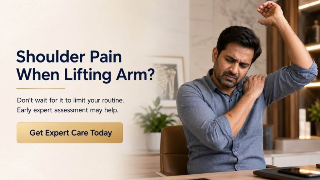 Shoulder pain when lifting arm